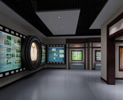 產(chǎn)業(yè)園展廳設(shè)計(jì)：?jiǎn)⒊炭萍贾T(mén)，啟幕未來(lái)